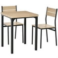 thumbnail image 5 of Demi Bonn 3 Piece Dining Table Set for Small Spaces, Modern Kitchen Table and Chairs for 2 Dining Room Set with Chairs Home Furniture Rectangular, Beige, 5 of 7
