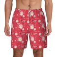 thumbnail image 2 of Goofa Hello Summer Flamingo Printed Men's Swim Trunks Board Shorts Quick Dry Mens Swimming Trunks with Compression Liner,Breathable Fit Hawaii Beach Shorts-3X-Large, 2 of 9