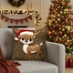 thumbnail image 1 of Seyotauo Christmas Pillow Covers 18x18 Farmhouse Christmas Decorations Snowman Wreath Santa Claus Tree Merry Christmas Holly Jolly Winter Holiday Decor Throw Cushion Case for Home Couch, 1 of 6