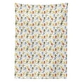 thumbnail image 3 of Ambesonne Cartoon Tablecloth Rectangular Table Cover, Hand Drawn Monkey, 60"x90", Multicolor, 3 of 4