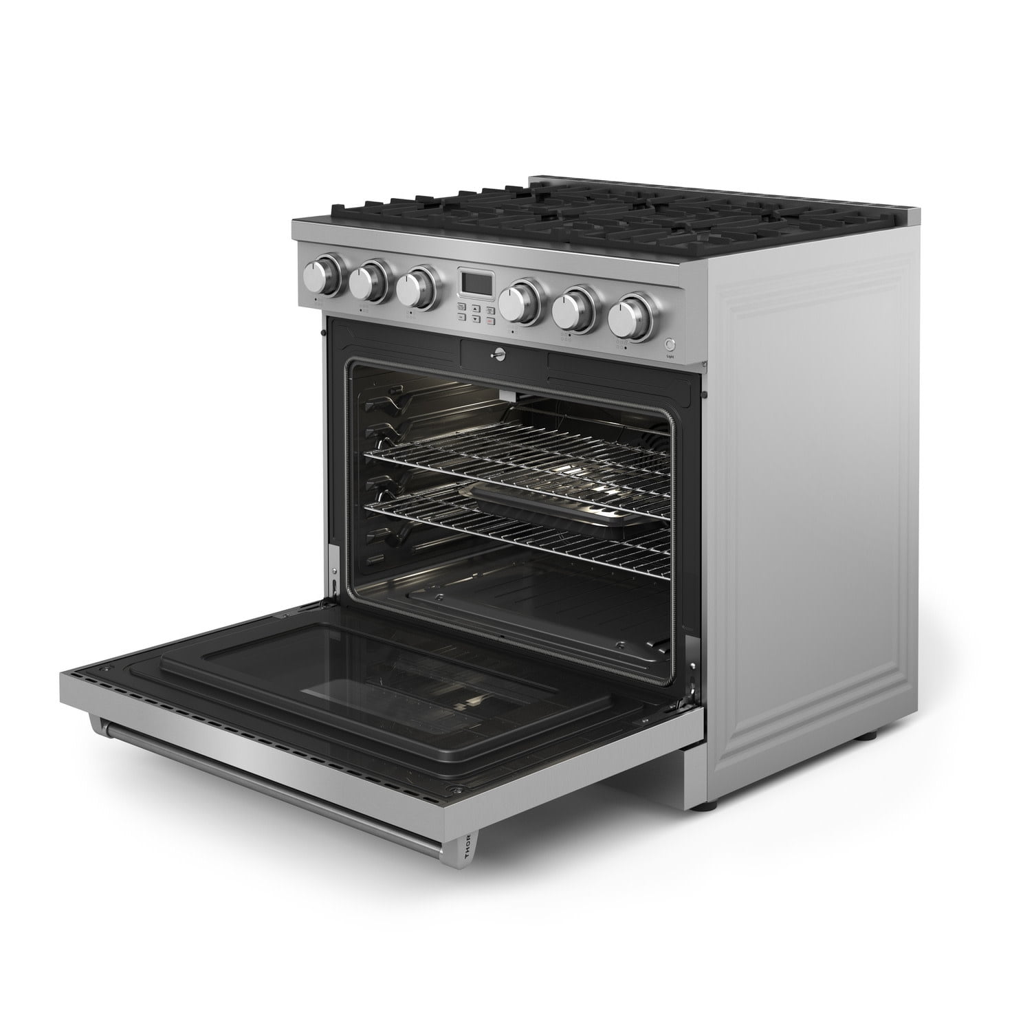 Thor Kitchen Arg36lp A Series 36" Wide 6 Cu. Ft. Free Standing Liquid Propane Range -
