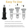 thumbnail image 6 of Spring Knob Plunger Retractable Spring Plunger Pull Ball Loaded Plunger Pin Non Lock Out Indexing Short Pull Knob Pin Spherical (M16), 6 of 9