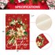 thumbnail image 5 of Cartel AVOIN Colorlife con estampado floral navideño, 71 x 102 cm, doble cara, 5 of 7