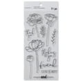 thumbnail image 2 of Recollections Peony Sentiment Clear Stamp Set, 6 Pack, 2 of 3