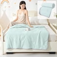 thumbnail image 2 of Cooling Comforter Twin Size, Cool Sleeping Skinfriendly Washable Summer Blanket for Night Sweats Hot Sleeper Green, 2 of 6