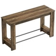 thumbnail image 2 of Yardi Yarda 63" High Top Bar Table, Counter Height, Long Home Bar Unit, Drink Table, Easy to Assemble, Brown, 2 of 5