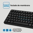 thumbnail image 3 of Kit Teclado y Mouse ACTECK CREATOR SILENT PRO MK474 Inalambrico USB-A Negro AC-943505 comodo y compacto, 3 of 6