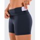 thumbnail image 5 of Shorts CRZ YOGA Sensación Desnuda 4" Cintura Alta Azul Marino M, 5 of 6