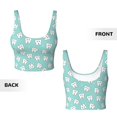 thumbnail image 3 of Sikiie Cartoon Teeth1 Print Strappy Sports Bra for Women Padded Push Up Sports Bra Athletic Running Sports Bra Workout Bra Yoga Bra, 3 of 5