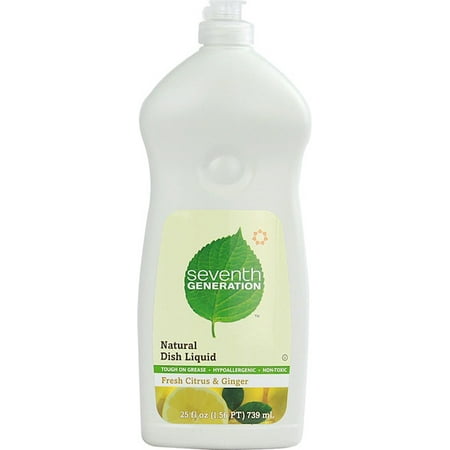 Seventh Generation Dishwashing Liquid, Real Citrus (12x25 Oz)