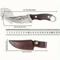 thumbnail image 7 of Fixed Blade knive hardness outdoor knife, , hand forged stainless steel knife, camping bbq special knife, portable small knife, fruit knife, 7 of 7