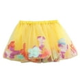 thumbnail image 4 of oqasdz Toddler Kids Baby Girls Dancing Princess Skirt Flowers Prints Mesh Ballet Tutu Skirts, Size 5-8 Years, 4 of 4