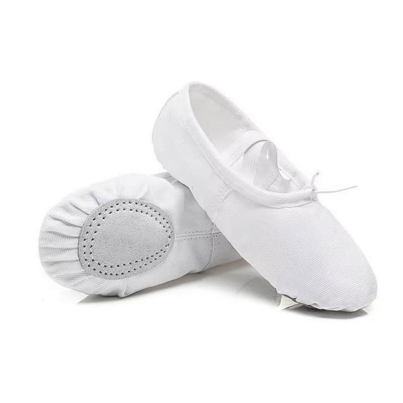MUCHENGGIFT Ballet Canvas Dance Shoes for Toddler/Kids/Women,Ballet Slippers for Dancing