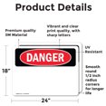 thumbnail image 2 of (2 Pack) Danger Blank Write-On OSHA Danger Sign 24 Inch X 18 Inch Vinyl Label Decal Sticker Weather Resistant, UV Protected for Workplace, Business, and Construction Site, Made in the, 2 of 7