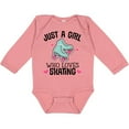 thumbnail image 3 of Inktastic Just A Girl Who Loves Skating Girls Long Sleeve Baby Bodysuit, 3 of 5