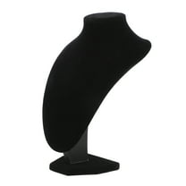 PBPBOX 1Pcs Jewelry Display Busts Necklaces Holder Black Plastic Storage for Customers