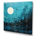 thumbnail image 2 of Designart "Blue Simplicity Horizon II" Abstract Collages Canvas Print, 2 of 5
