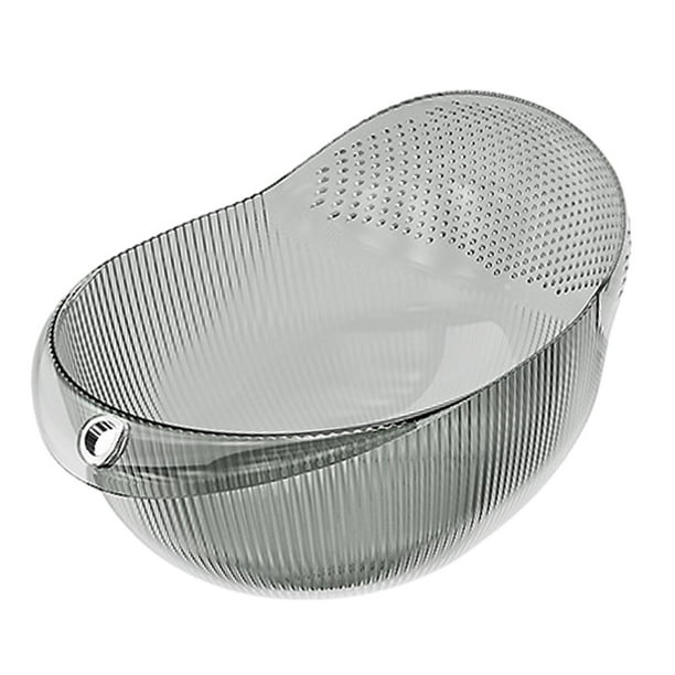 Colador de alimentos multiusos y recipiente para remojar para uso en cocina Gris