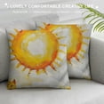 thumbnail image 3 of Orinice Cute Cat Graphic Decorative Pillow Cover for Home Couch Living Room Bed Sofa - Durable Material - Multipurpose Use - Exquisite Craft - Clean and Care - 1PC 20x20in, 3 of 5