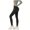 Black, variant on Women's Leggings Black High Waist Plus Size Solid Loose Tight Waist Yoga Full Length Pants