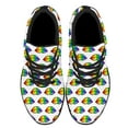 thumbnail image 2 of Unisex Fashion Rainbow Shoes, LGBT Sneakers for Men Women, Lightweight Breathable Running Walking Shoes Black Size 4.5, 2 of 7