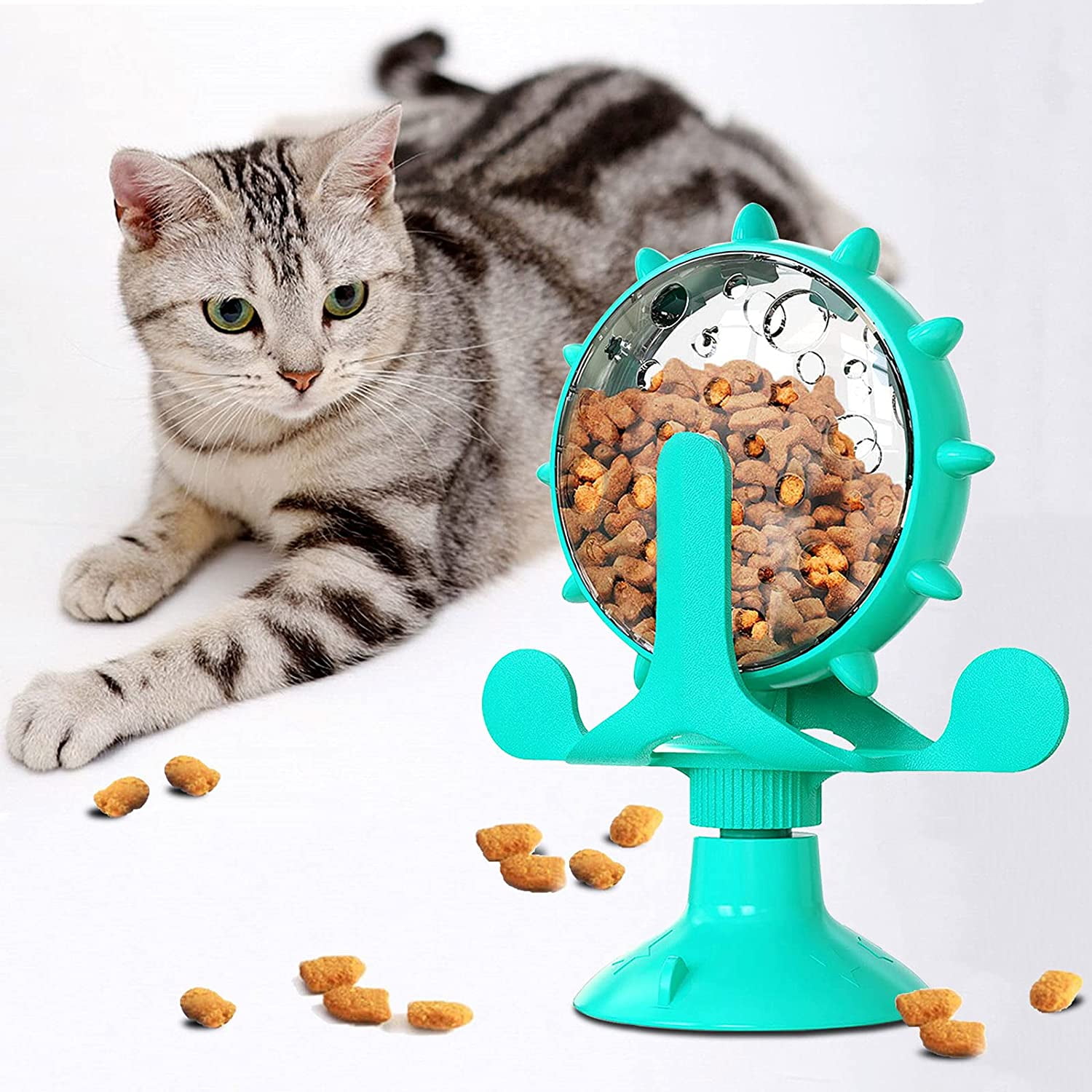 Multiple Automatic Cat Treat Dispenser,Small Interactive Cat Toy Food