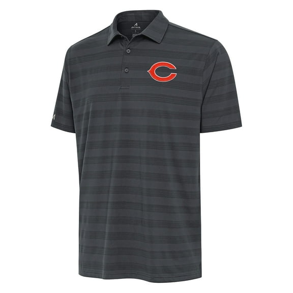 Men's Antigua Pewter Chicago Bears Tunnel Polo