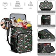 thumbnail image 5 of Travel Cooler Bag - Black Rawr Dinosaur Skeleton Pattern Camping Beer Cooler Backpack with Bottle Opener- Waterproof Insulated Picnic Backpacks - Cooler Bag for Beach, 5 of 6