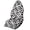 Black and White Leopard Print, variant on XYZCANDO Skeleton Surf Sunset Car Seat Towel Cover Highly Water-Resistant, for Van Truck Seat Bucket Seat Suitable for Cars Trucks