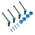 thumbnail image 4 of Conjunto de eje de transmisión de metal, cubos de rueda hexagonales, combinador CVD para coche Traxxas LaTrax Teton 1/18 RC, color azul, 4 of 10
