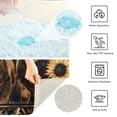 thumbnail image 6 of Ryvnso Highland Cow Sunflower Bathroom Shaggy Rugs Toilet Mat Soft Contour Rug, 6 of 9