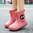 thumbnail image 2 of Gelikeya Rain Boots for Toddler Boy Cute Patterns Outdoor Wear Natural Rubber Boots Back To School Shoes (Pink, Size 11-12 Years), 2 of 3