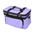 thumbnail image 1 of Bolsa de almacenamiento de arte, bolsa de manualidades de viaje con correa de hombro ajustable, organizador de herramientas de dibujo premium, caja de S morado, 1 of 8