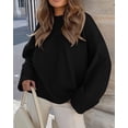 thumbnail image 3 of Suéter PRETTYGARDEN Negro Oversized Difuso Cuello Redondo Talla L, 3 of 8