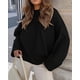 thumbnail image 3 of Suéter PRETTYGARDEN Negro Oversized Difuso Cuello Redondo Talla L, 3 of 8