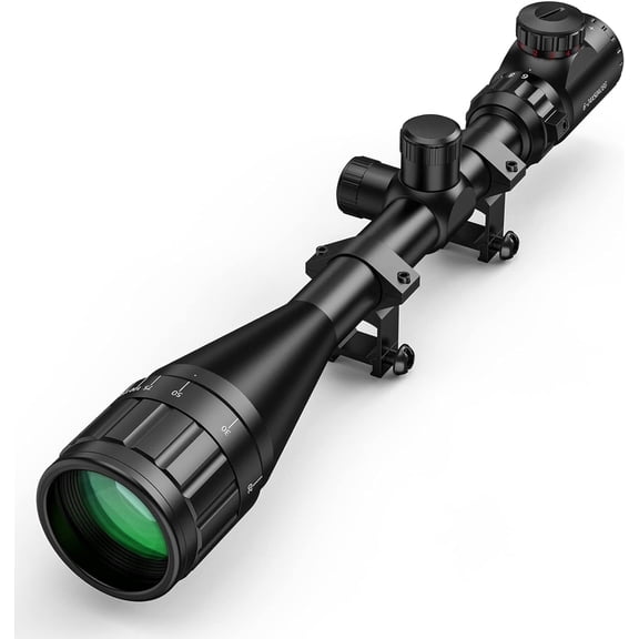 CVLIFE 6-24x50 AO Long Range Scope for Hunting, with Rings
