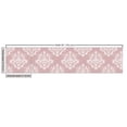 thumbnail image 3 of Ambesonne Damask Fabric by the Yard Upholstery, Monochrome Oriental Motifs, 1 Yard, Pale Salmon White, 3 of 5
