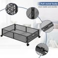 thumbnail image 2 of 26-27 Under Bed Rolling Storage Foldable Metal Under Bed Storage Organizer Drawer, 2 of 5