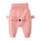 thumbnail image 1 of Pantalones de bebé Talle alto Protección del vientre Moda Causal Cálido Cómodo Pantalones para niños pequeños para primavera Otoño Sandía Rojo S (Adecuado para altura 73), 1 of 5