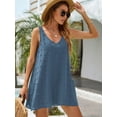 thumbnail image 5 of Ablanczoom Womens Summer Dress Swim Suit Cover Up V Neck Sleeveless Dress with Pockets, 5 of 6