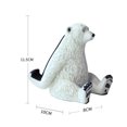 thumbnail image 2 of Soporte para teléfono con forma de oso polar, muebles artesanales de resina, 2 of 5