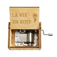 thumbnail image 4 of Antique Wooden Music Box Hand Cranked Musical Box Christmas Birthday Gift, 4 of 8
