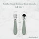 thumbnail image 2 of Utensilios para niños pequeños WeeSprout, 3 tenedores y 3 cucharas de acero inoxidable, 2 of 7