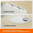 thumbnail image 3 of Height Adjustable Electric Standing Desk, 48 x 24 Inches Sit Stand up Desk,Natural, 3 of 7