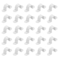 thumbnail image 1 of Uxcell 100Pack Correas para Tuberías, Correa de Conduit de Plástico de 16mm (5/8") Soporte de Montaje para Tuberías con 2 Agujeros, 1 of 6