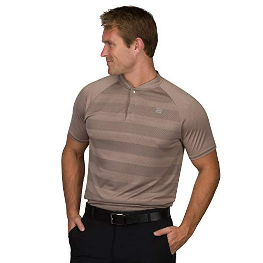 Three Sixty Six Three Sixty Six Golf Shirts for Men Dry Fit Collarless Polo Shirts