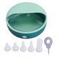 thumbnail image 1 of Pet Milk Bowl 5 Nipples Prevent Choking Breastfeeding Device Pet Milk Feeder with Lid for Puppy Kitten Green, 1 of 1