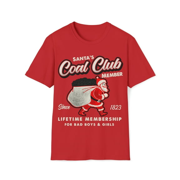 Santa's Coal Club Member Softstyle T-Shirt