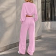 thumbnail image 5 of Admvng Travel Outfits for Women 2 Piece Sets Fall and Winter Casual Long Sleeved Sweater Trousers Two-piece Suit, Size S-2XL, 5 of 6