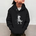 thumbnail image 2 of Utlike Boys Hoodies Sweatshirt Dinosaur Print Long Sleeve Hooded Pullover Toddler Kids Winter Warm Hoodies Child Athletic Top Size 3 Years-4 Years, 2 of 8